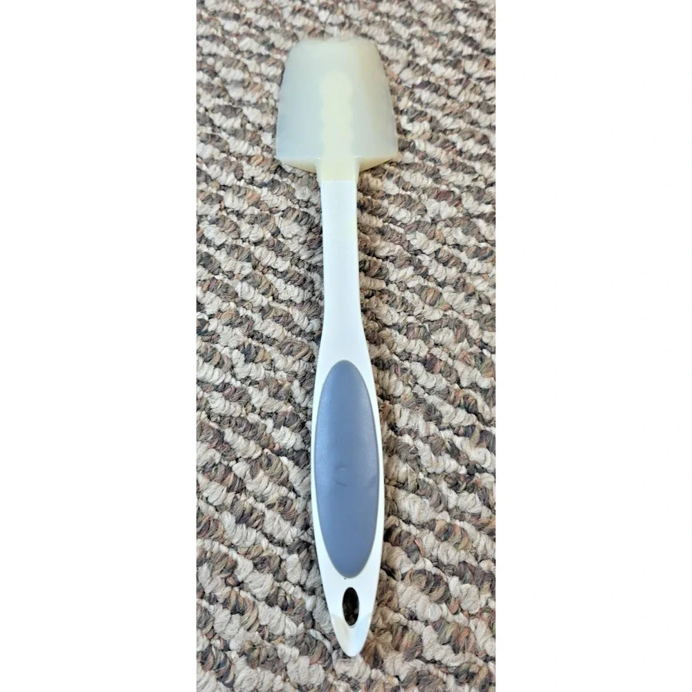 VTG Rubbermaid Silicone Scraper Spoon Spatula 1C50 High Heat Flexible Gray White